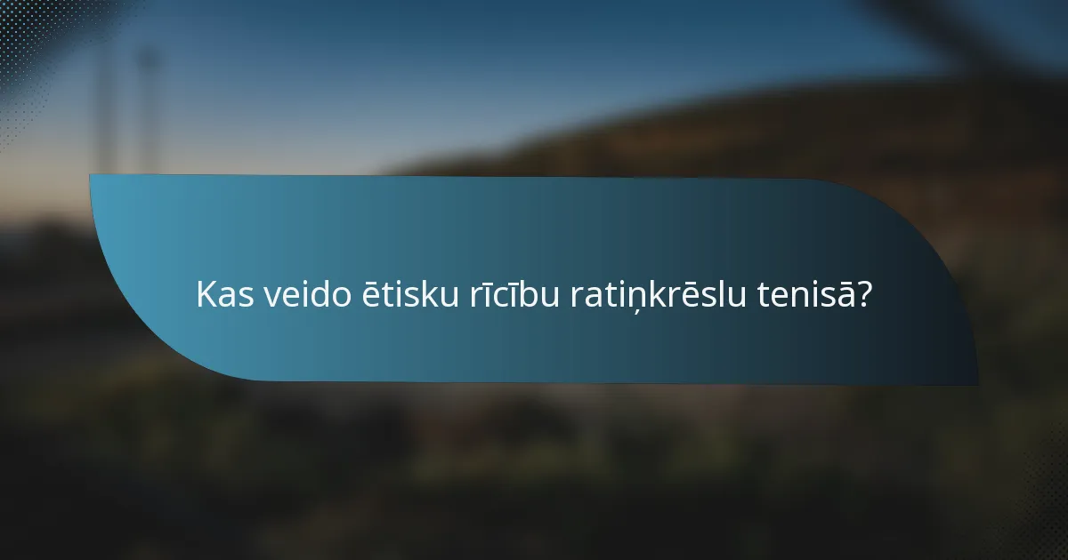 Kas veido ētisku rīcību ratiņkrēslu tenisā?